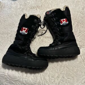 Pajar Canada Greenland Boot Black Snow Boots Sz 37